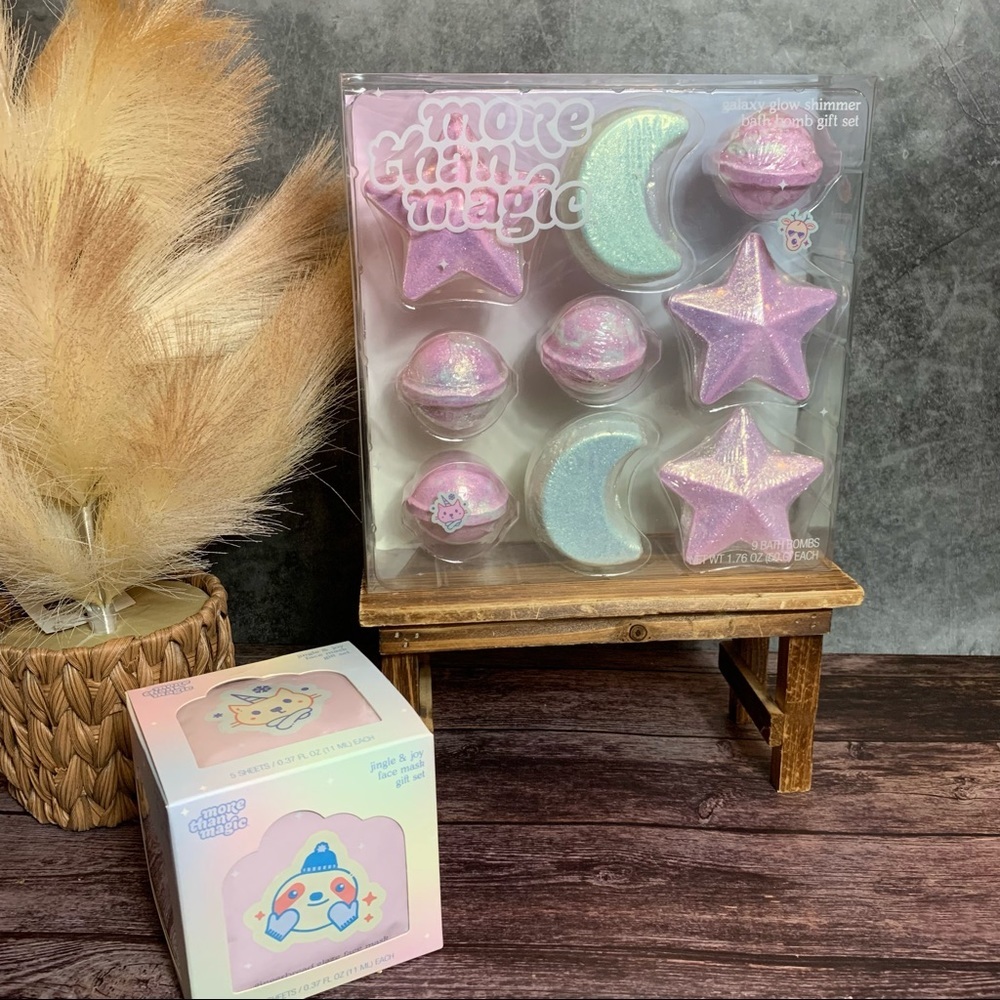 more than magic ~ Galxy Glow Shimmer Bath Bomb Set and Face Mask Gift Sets